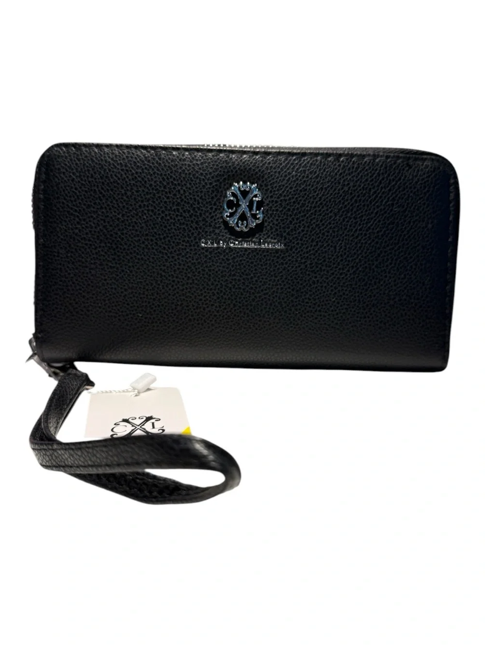 Christian Lacroix Brandy Pebble Double Zipper Wallet Black BNWT Wristlet